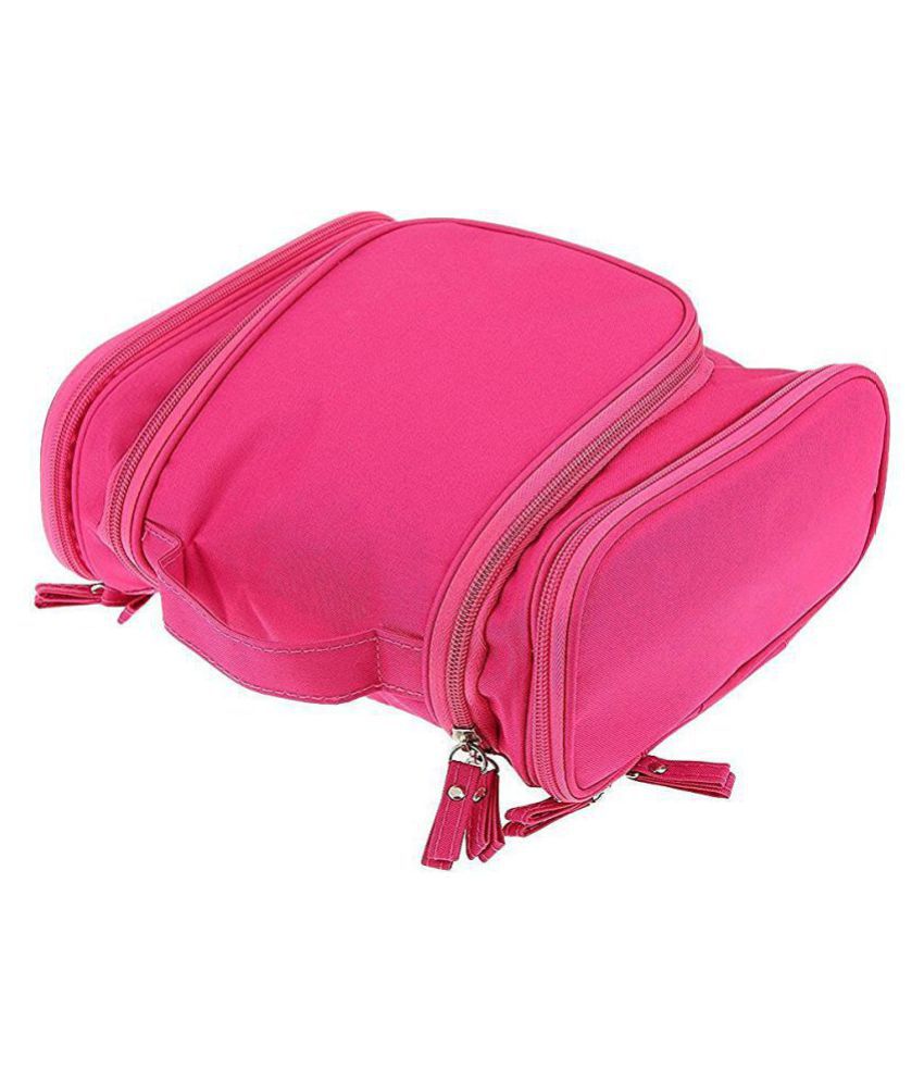 pink travel toiletry bag