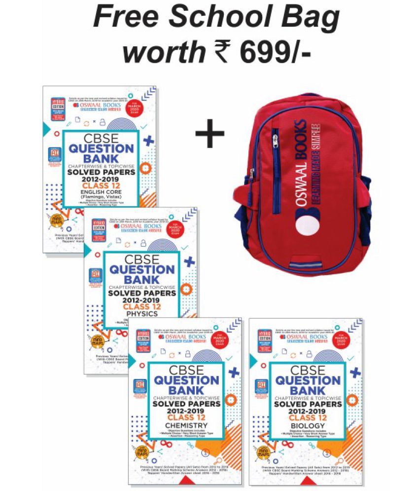 Oswaal CBSE Question Bank Class 12 (Set of 4 Books ...