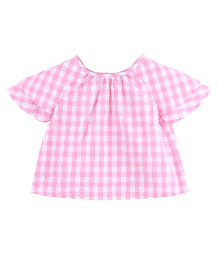 gingham school blouse