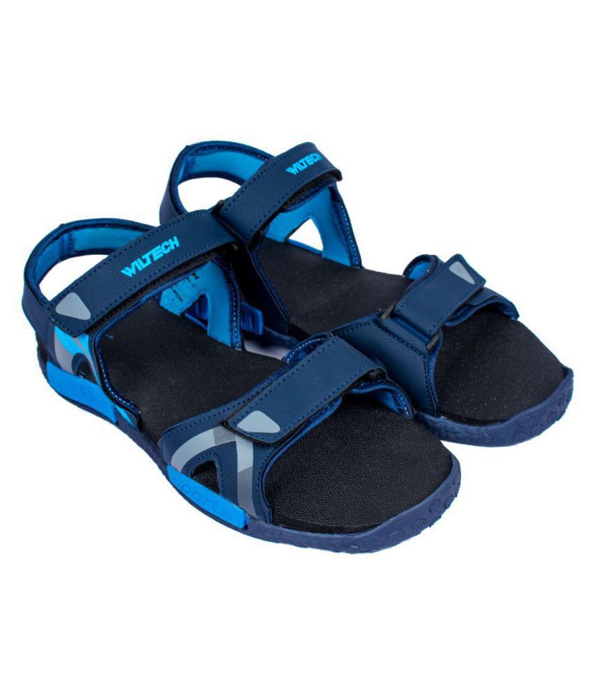     			ASIAN Navy Canvas Floater Sandals