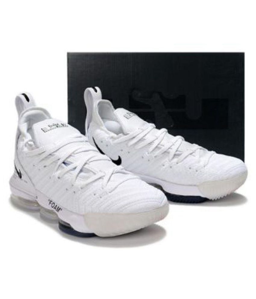 lebron 16 white shoes