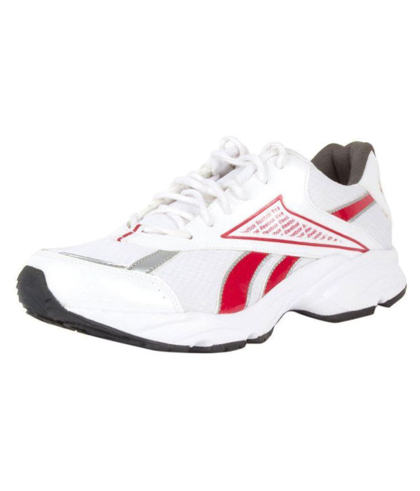 plain white reebok shoes