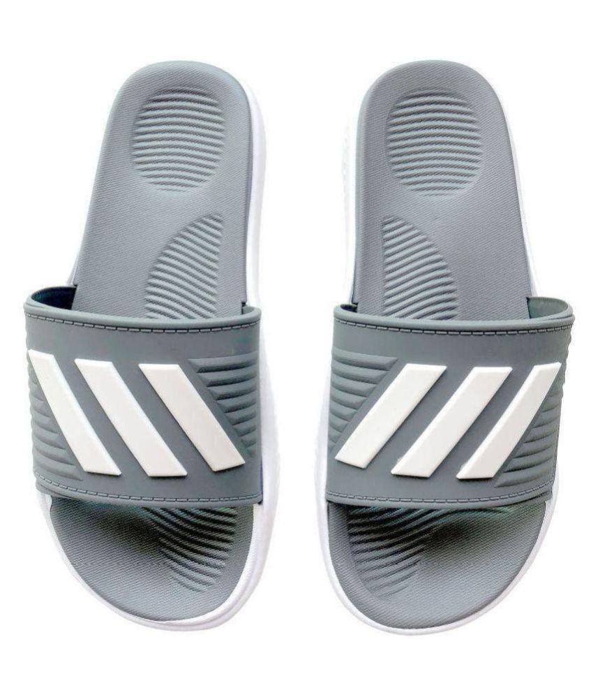 adidas gray thong flip flop