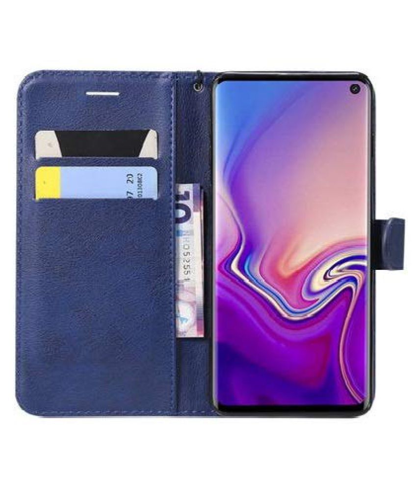 Samsung Galaxy A10 Flip Cover by Casecore xclusive - Blue Stand ...