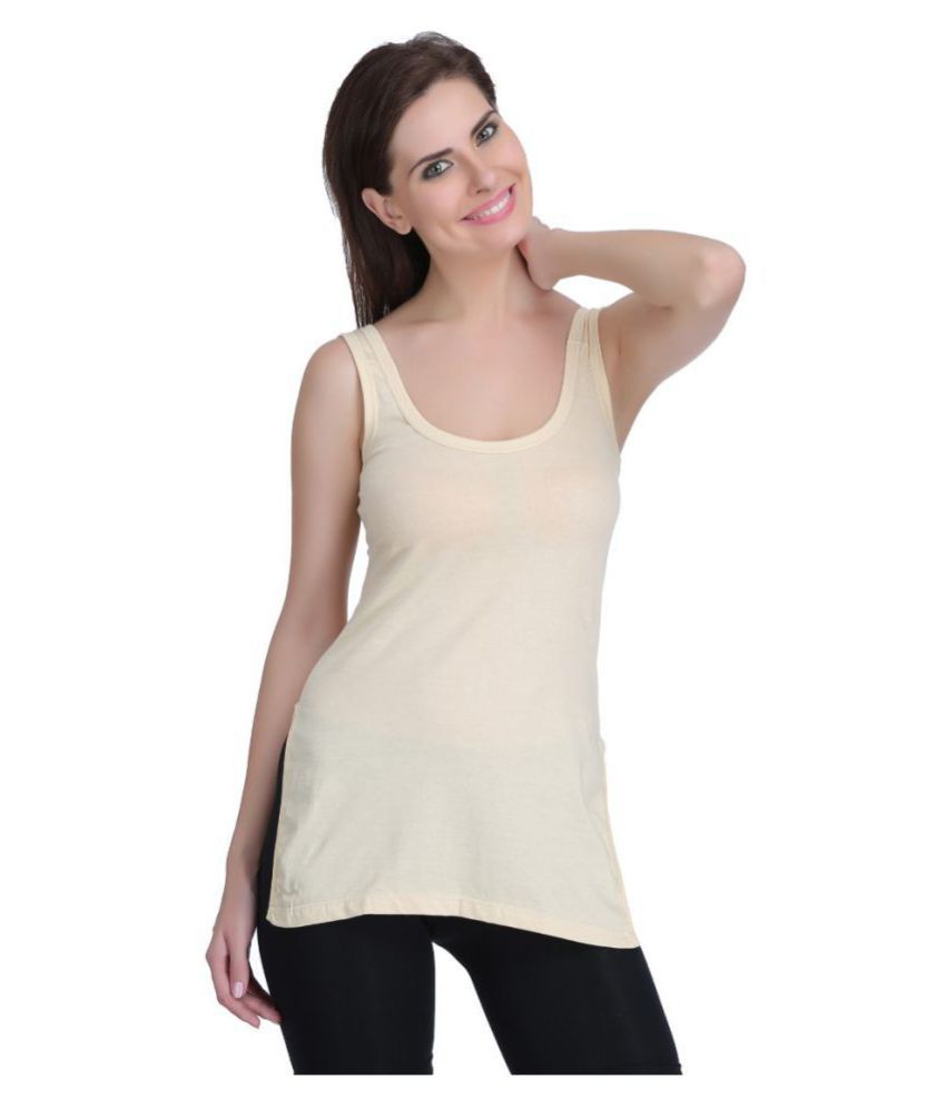 Buy Care in Cotton Tanks - Beige Online at Best Prices in India - Snapdeal