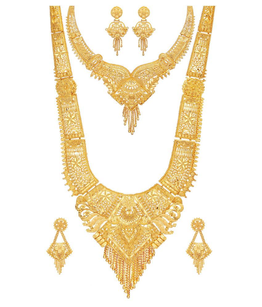 2 necklace set gold