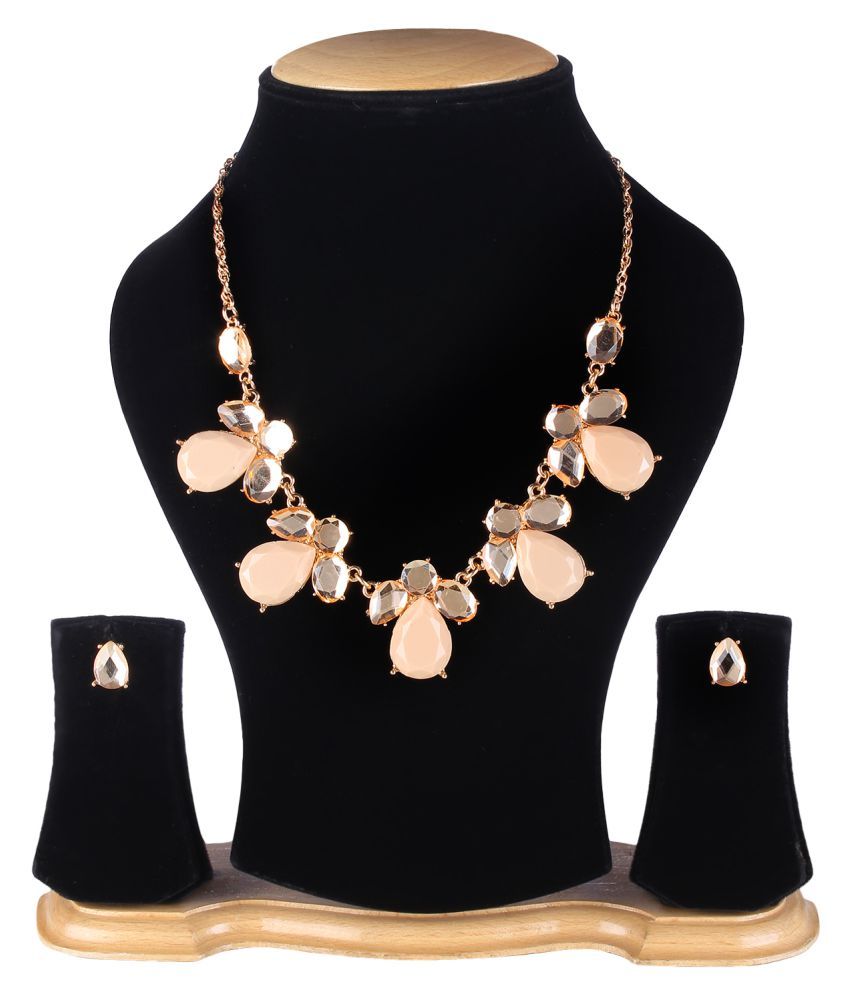 darshini designs alloy golden collar