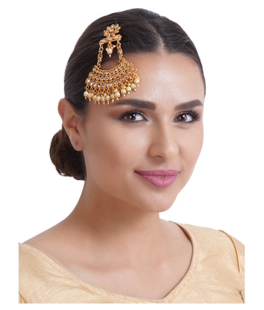 Priyaasi Stylish Gold plated Kundan Pasa/Chabi Challa For Women And ...