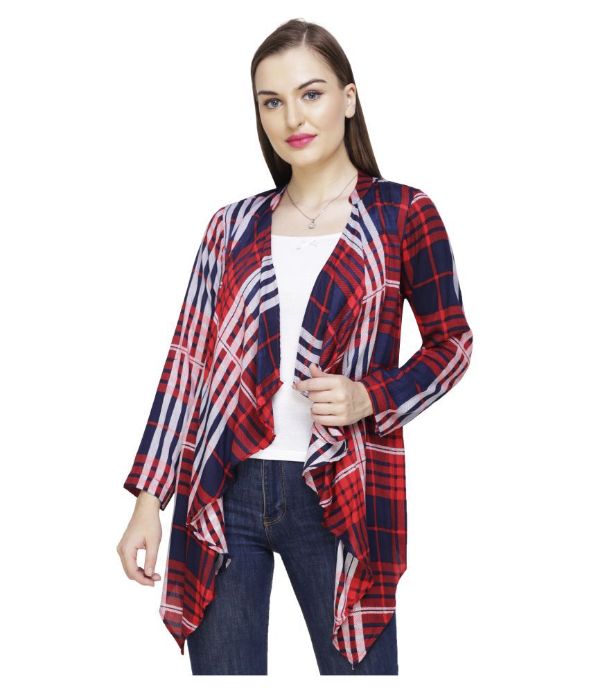 Buy Moko Rayon Shrugs - Red Online at Best Prices in India - Snapdeal