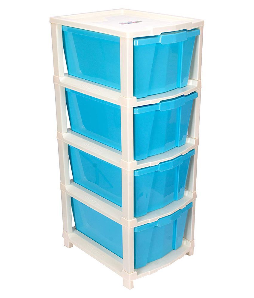 Joyful Studio Blue Extra Large 4 Tier 31x39x80 9 Cm Drawer Rack Storage Rack Kitchen Rack Kitchen Stand Kitchen Organiser Storage Basket With 4 Storage Box Buy Joyful Studio Blue Extra Large 4 Tier 31x39x80 9 Cm Drawer