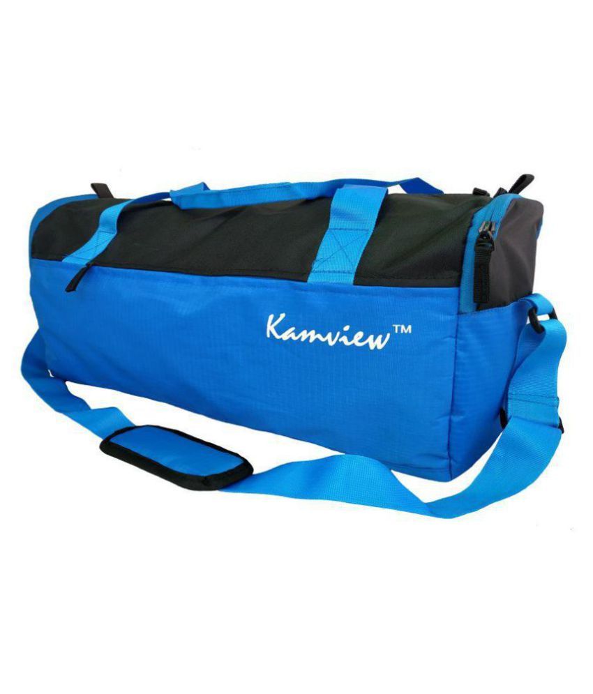 Kamview Medium Blue Polyester Gym Bag Men Gyms Bags Shoulder Bag Travel