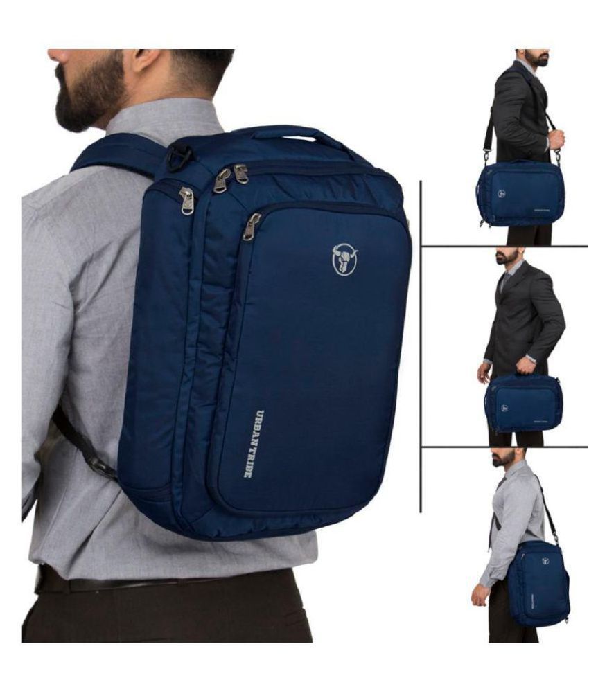 urban tribe indigo laptop messenger bag smart shell