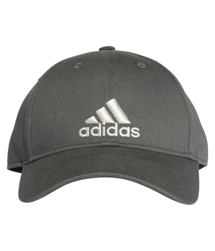 Adidas Gray Plain Polyester Caps Buy Online Rs. Snapdeal