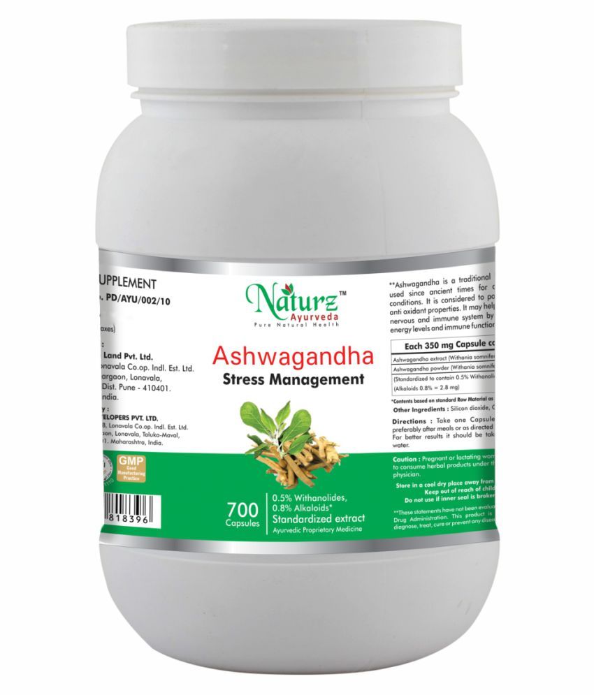 Naturz Ayurveda Ashwagandha 700 Capsule 350 mg Buy Naturz Ayurveda