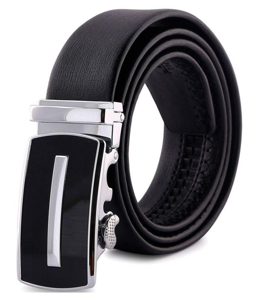 FIFBI Black Leather Casual Belt: Buy Online at Low Price in India ...