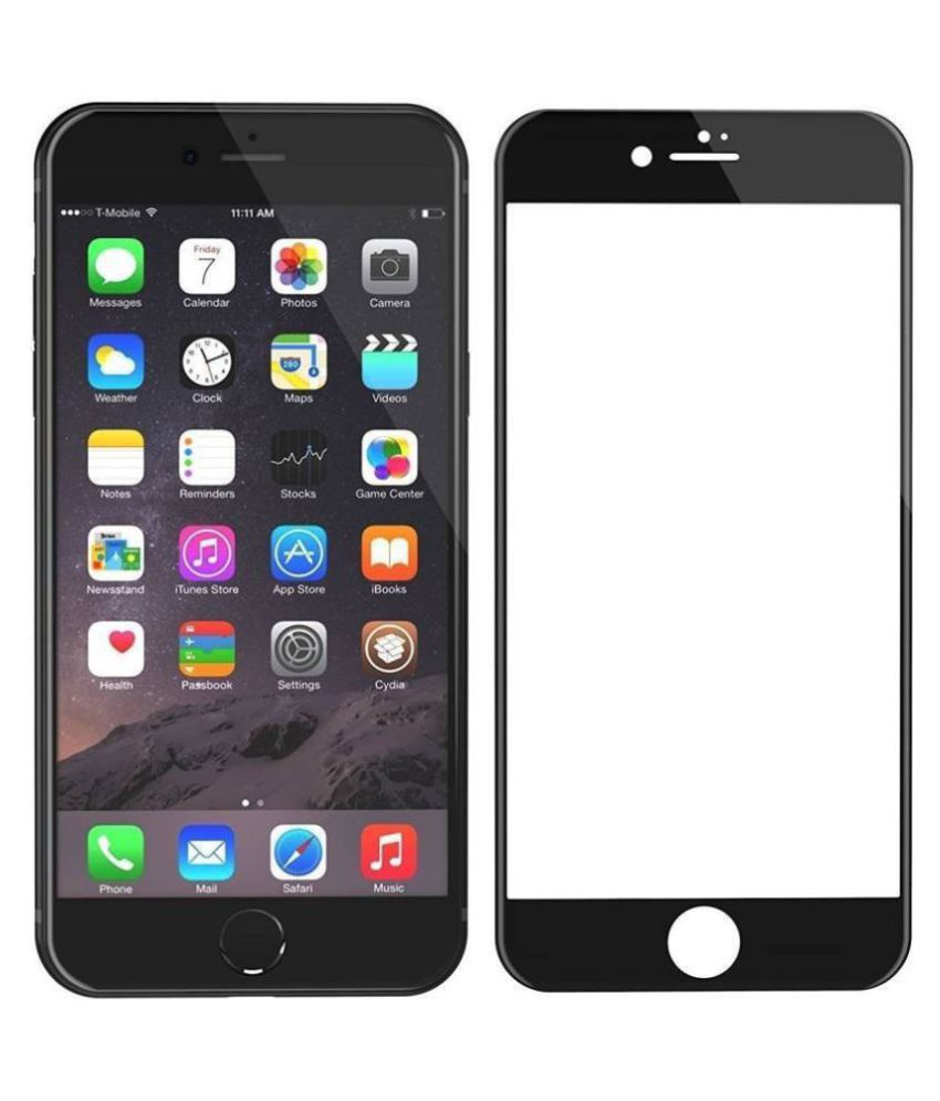 iPhone 8 Plus Tempered Glass Screen Guard By VE BLACK 6D TEMPERED