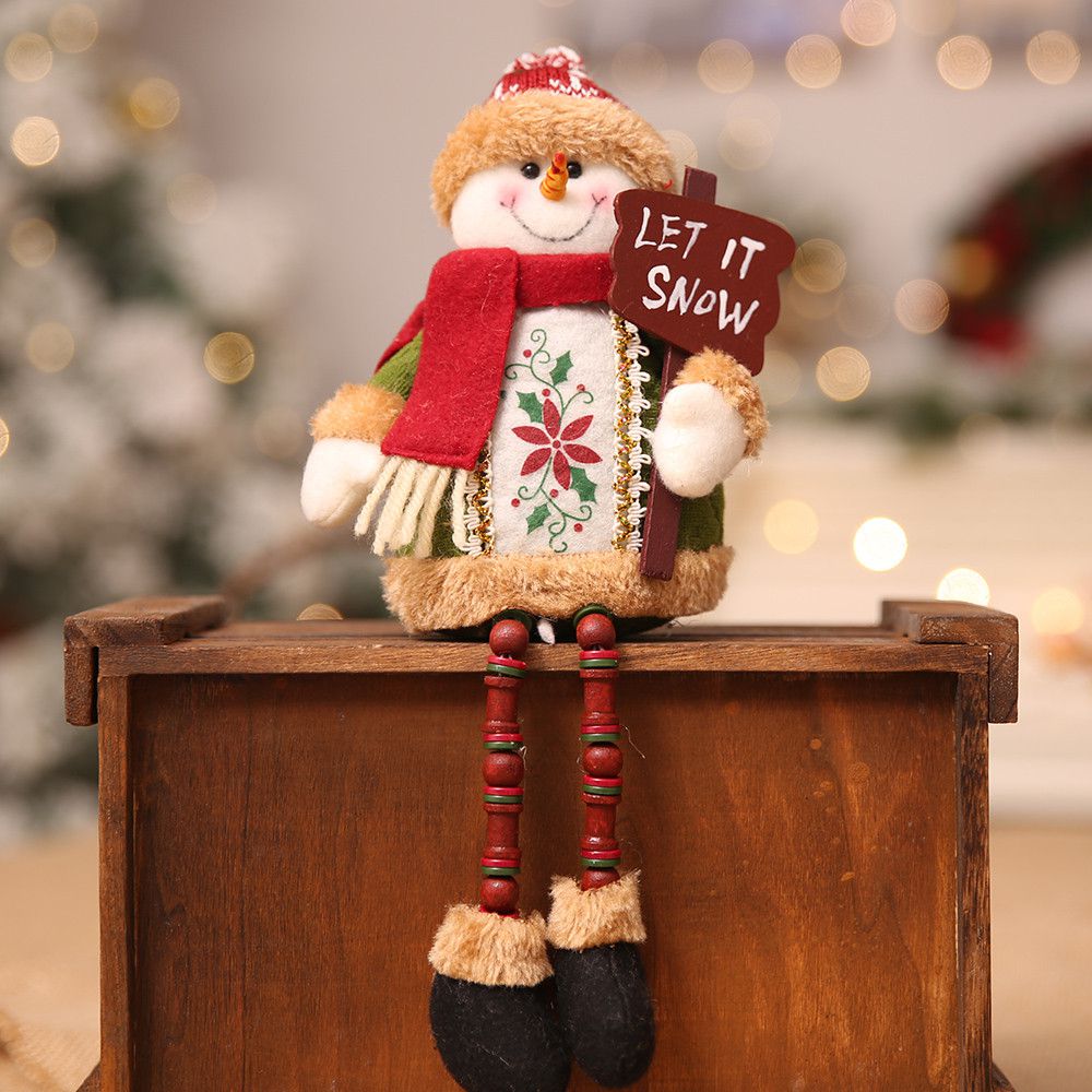 Christmas Gift Santa Claus Snowman Ornament Doll Festival Party Xmas Table Decor