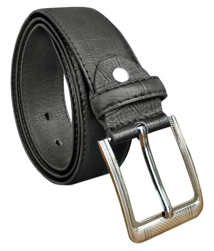 Wa.ter Black Leather Formal Belt: Buy Online at Low Price in India ...