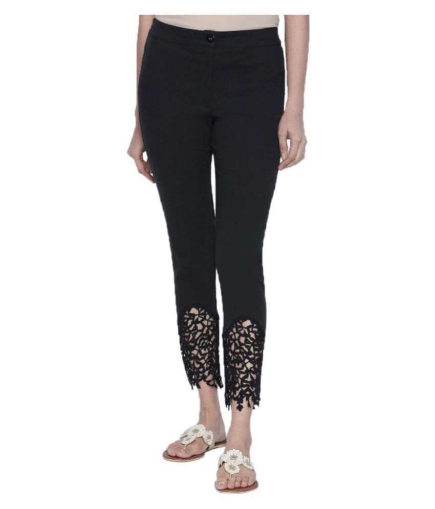 Buy NAARI Cotton Cigarette Pants Online 