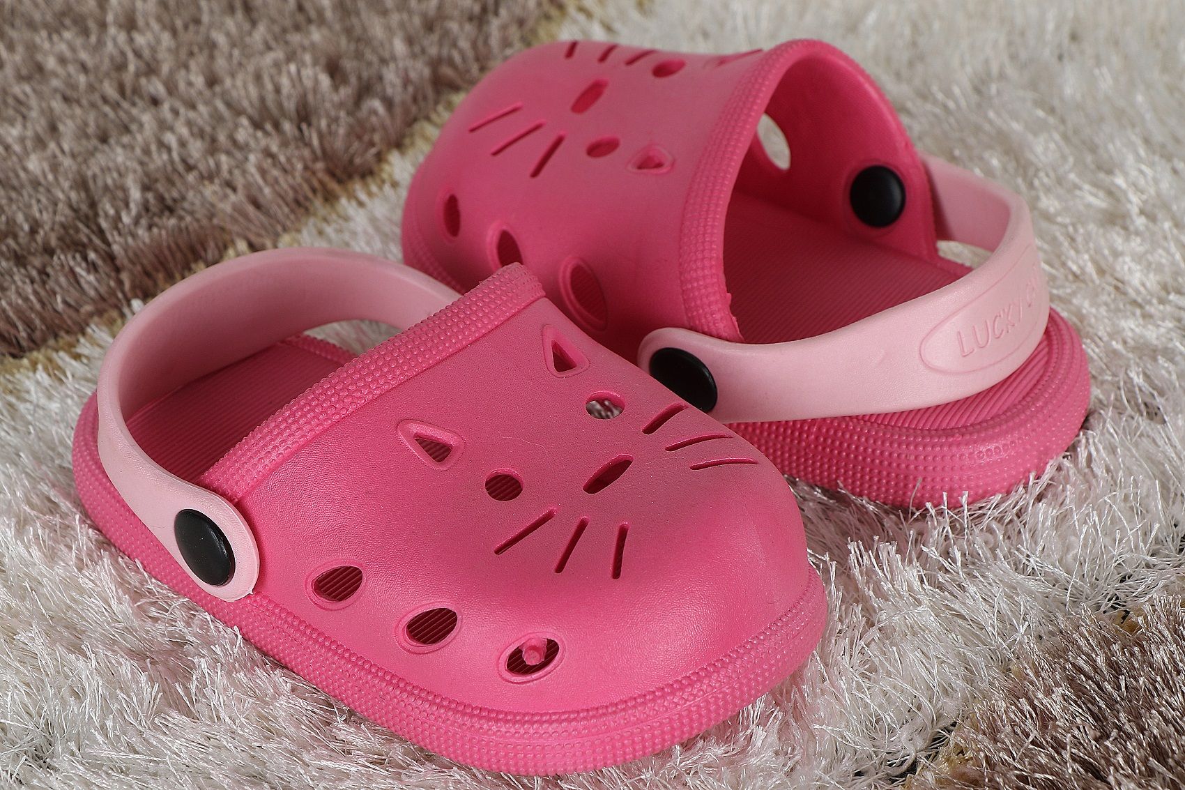 light pink clogs