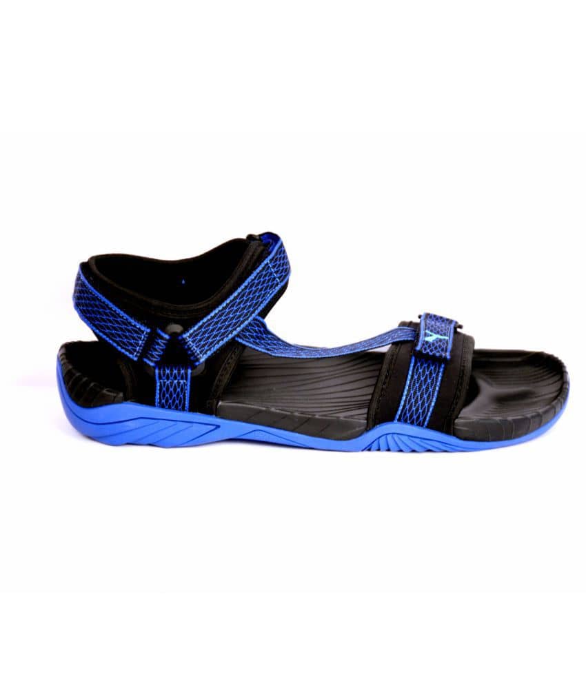 puma blue sandals