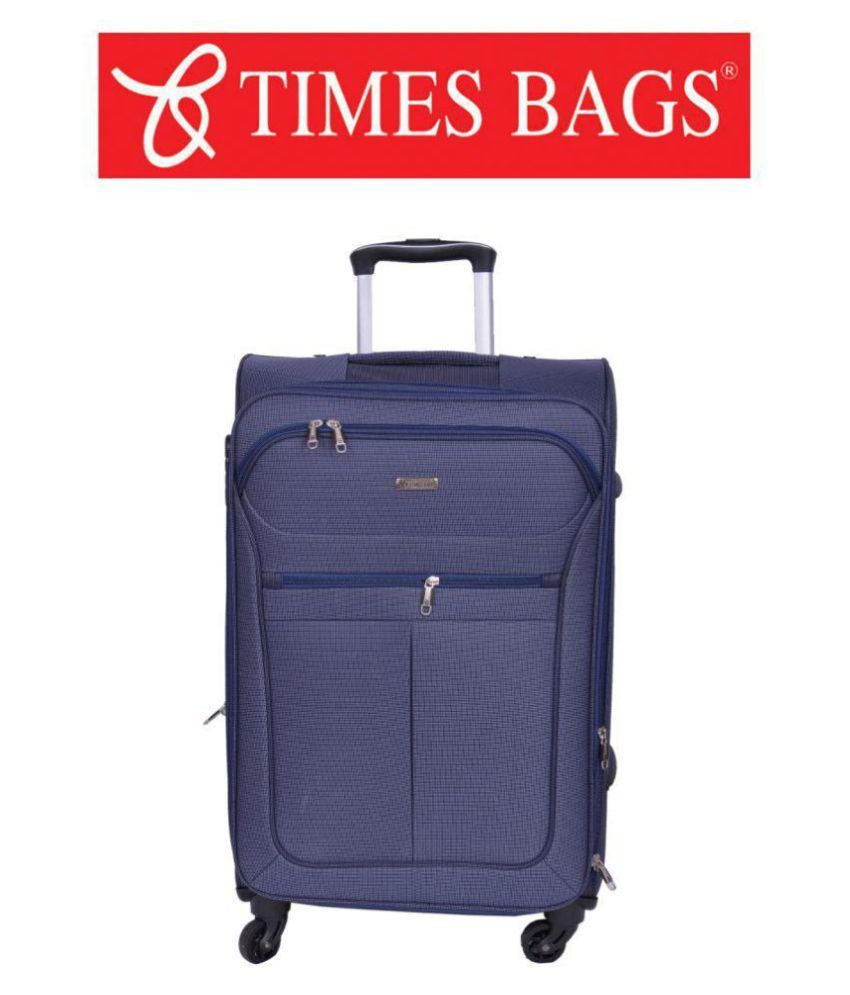 Times Bags Blue M( Between 61cm69cm) Cabin Soft 1TB4W Luggage Buy