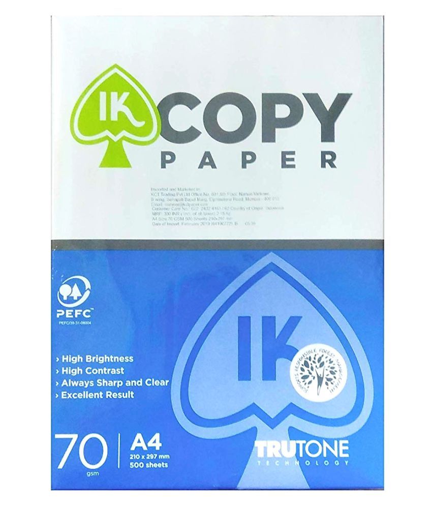 A4 Size Sheet Of 70 Gsm Buy Online At Best Price In India Snapdeal