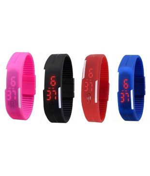 captcha unisex led digital watch