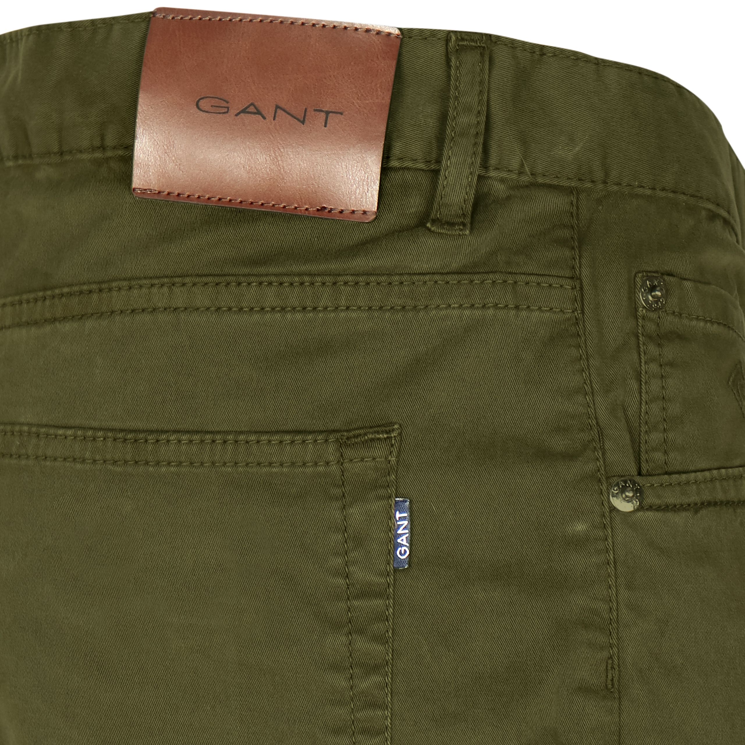 GANT Olive Green Slim -Fit Flat 