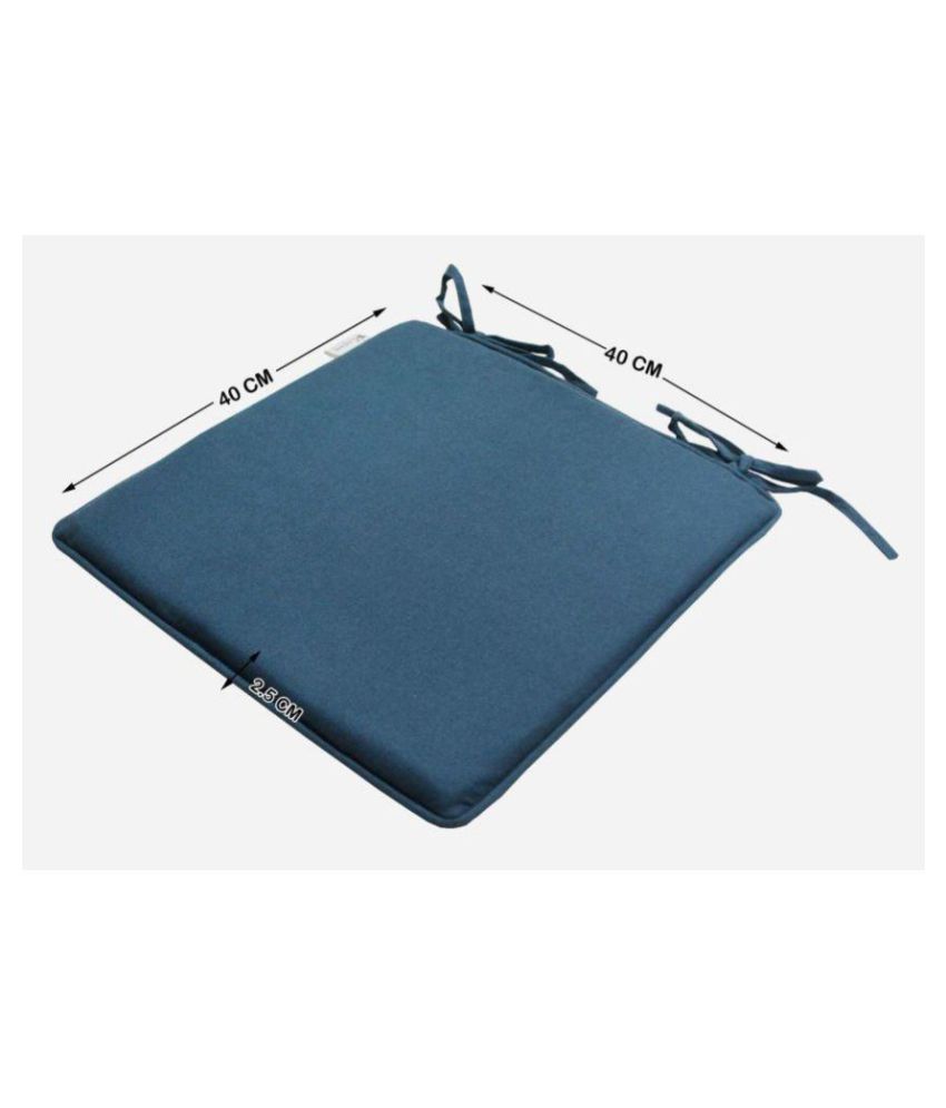 R home Set of 2 Blue Cotton Chair Pads Buy Online at Best Price Snapdeal