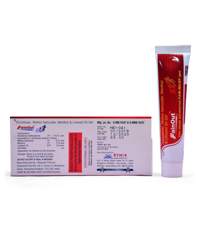 Ethix Painout Gel 30gm ME-041 Gel Pack Of 5: Buy Ethix Painout Gel 30gm ...