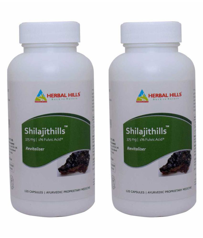     			Herbal Hills Shilajithills - (60+60 = 120 Cap) (Pack of 2)