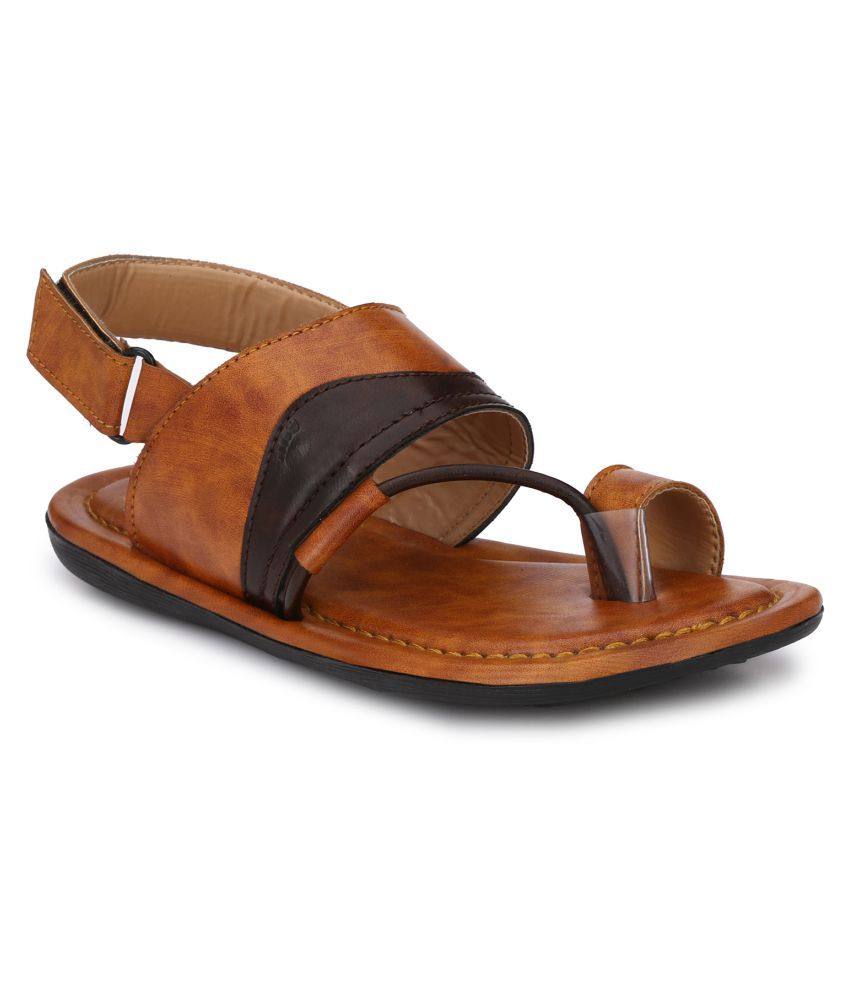 Prolific Tan Synthetic Leather Sandals Price in India- Buy Prolific Tan Synthetic Leather 
