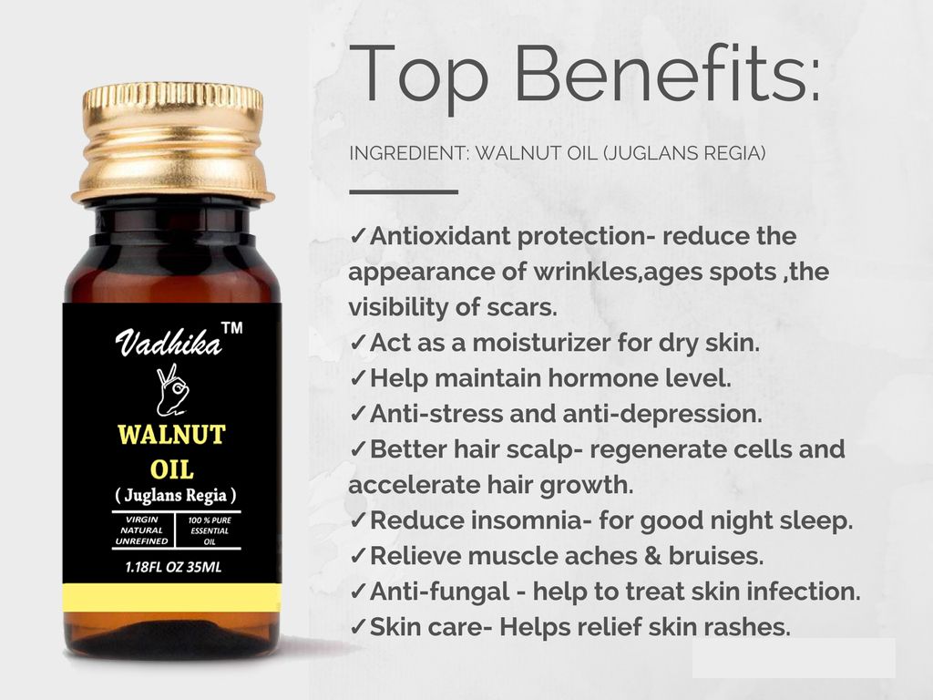 Vadhika 100% Pure & Natural Walnut Oil For Hair Growth Oil 35 ml: Buy  Vadhika 100% Pure & Natural Walnut Oil For Hair Growth Oil 35 ml at Best  Prices in India - Snapdeal
