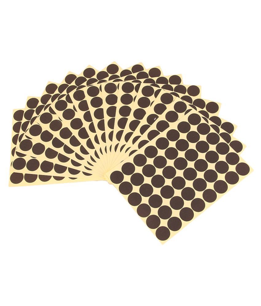 720Pcs 25mm Dots Sticker Round Circle Blank Labels Self Adhesive Black