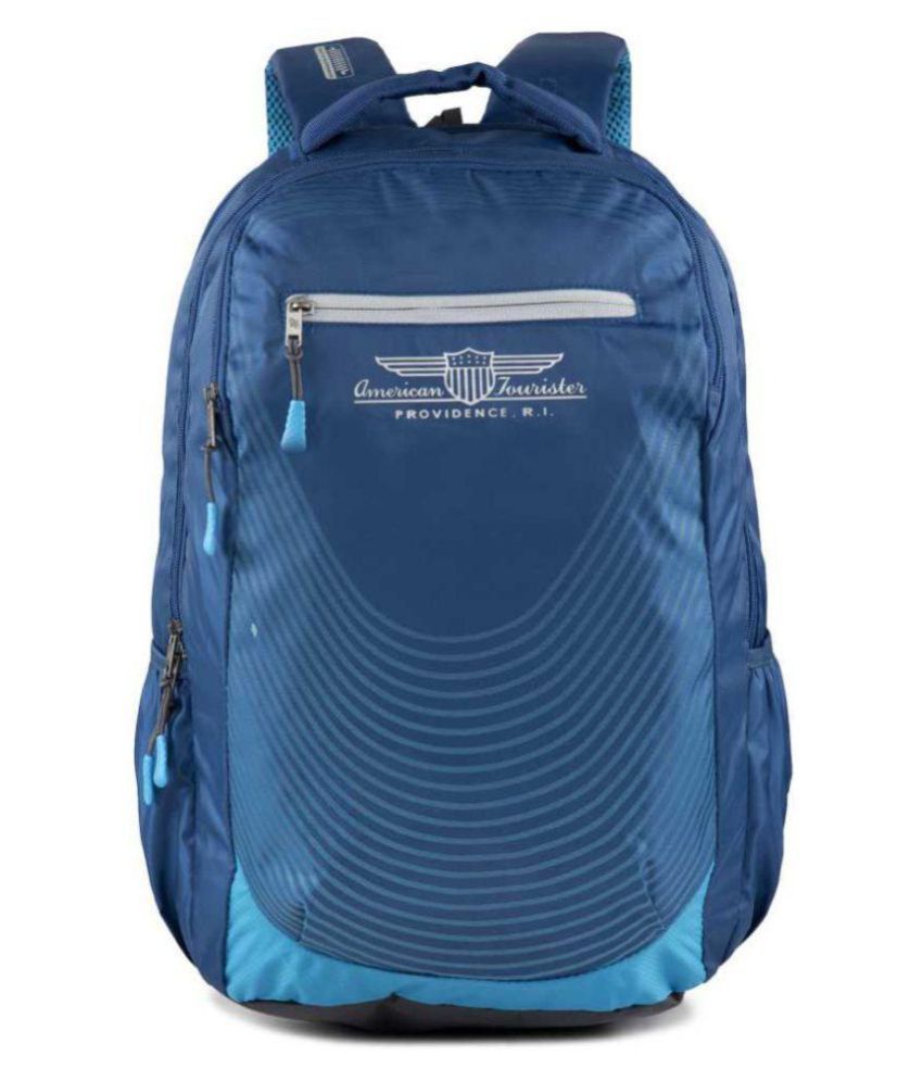 american tourister navy blue backpack