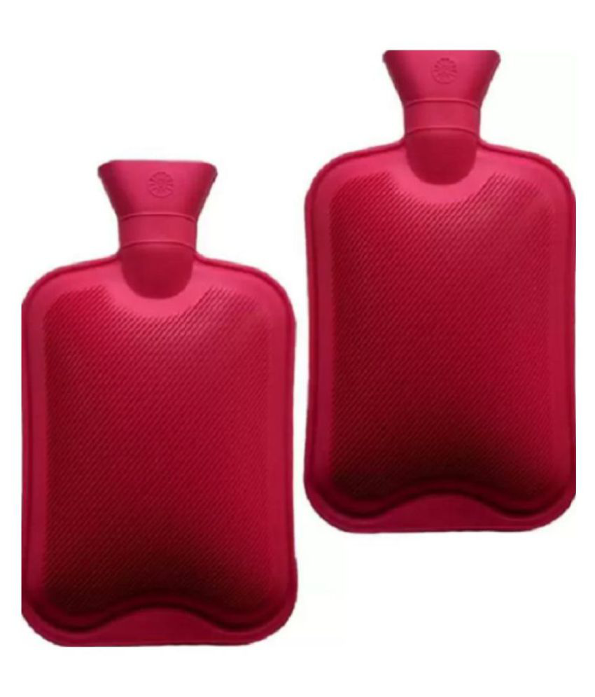     			Super Rubber Hot Water Bag For Pain Relief (Pack Of 2) Assorted Colours