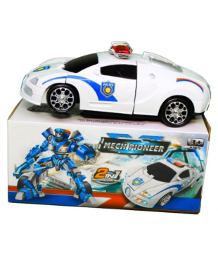 police car transformer toy