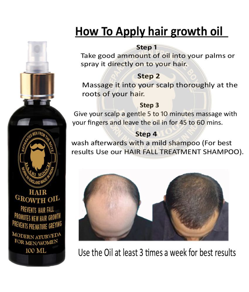 Daarimooch Ayurvedic Hair Growth Treatment Kit 380 Ml Pack Of 3