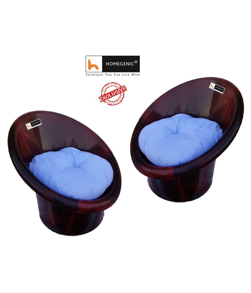Homegenic National Tub Chair With Complimentary Cotton Cushions