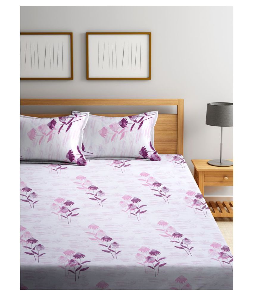 Raymond Home Cotton Double Bedsheet with 2 Pillow Covers Buy Raymond