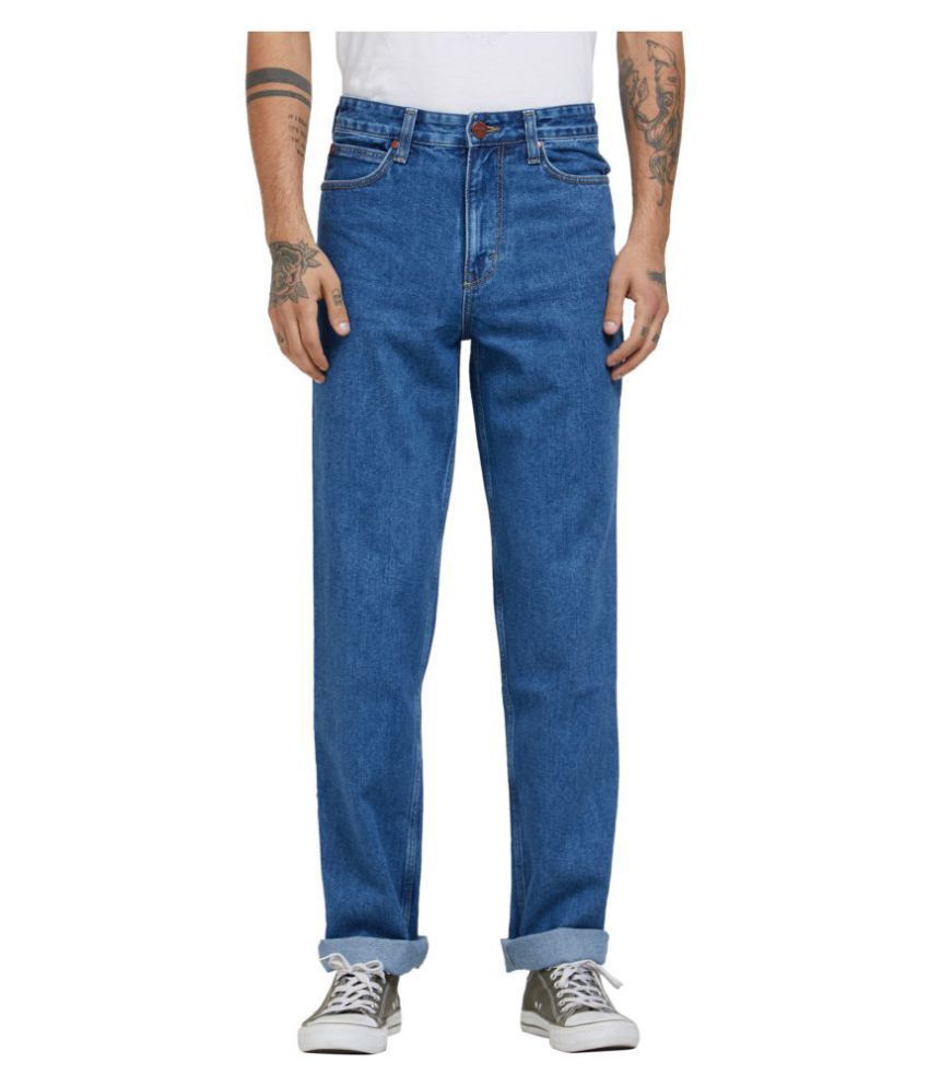 blue regular fit jeans