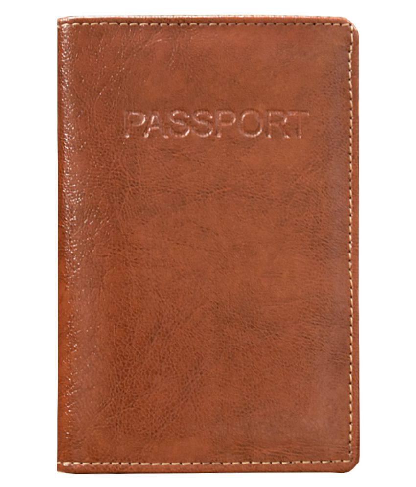 MATSS Leather Tan Passport Holder - Buy MATSS Leather Tan Passport ...
