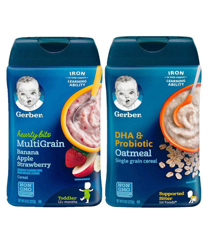 Gerber Assorted Infant Cereal for 12 Months + ( 454 gm ): Buy Gerber
