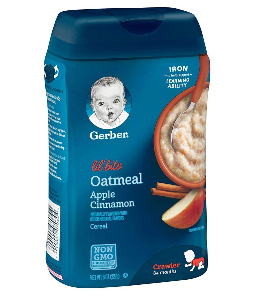 Gerber Oatmeal Apple Cinnamon Infant Cereal For 6 Months 227 Gm