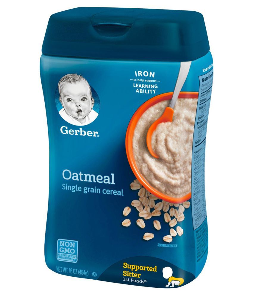 Gerber Oatmeal Cereal - 454G (16oz) (Pack of 6) Infant Cereal for 6