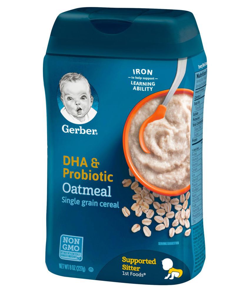 Gerber Oatmeal DHA Infant Cereal for 12 Months + ( 227 gm ): Buy Gerber