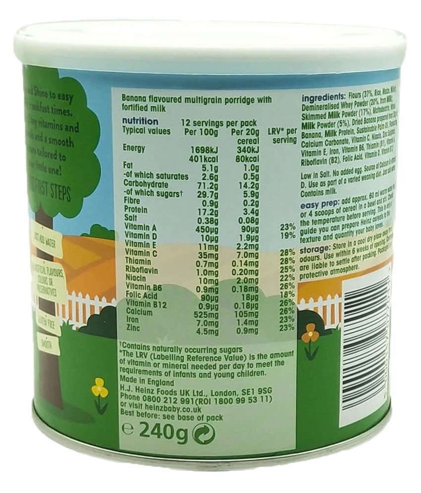 heinz banana porridge