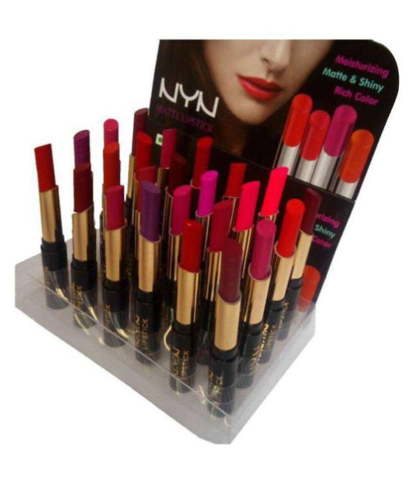 nyn matte lipstick set of 24