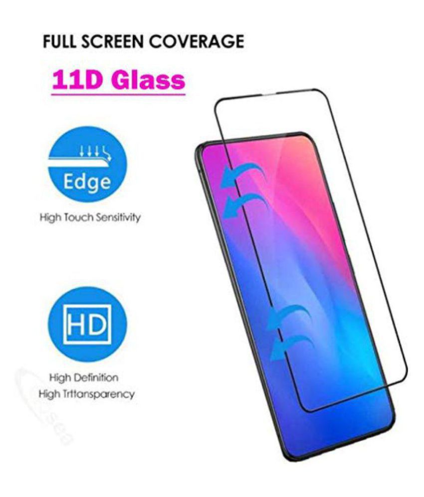 Vivo V15 6D Screen Guard By TRENDZ SQUARE 11D tempered Glass with 9H ...
